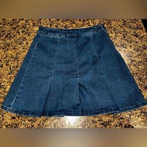 NWT So High Rise Denim Tennis Skirt, Size 7 (28W)
